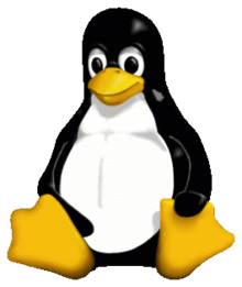 Tux (van tuxedo, ofwel smoking), de Linux mascotte