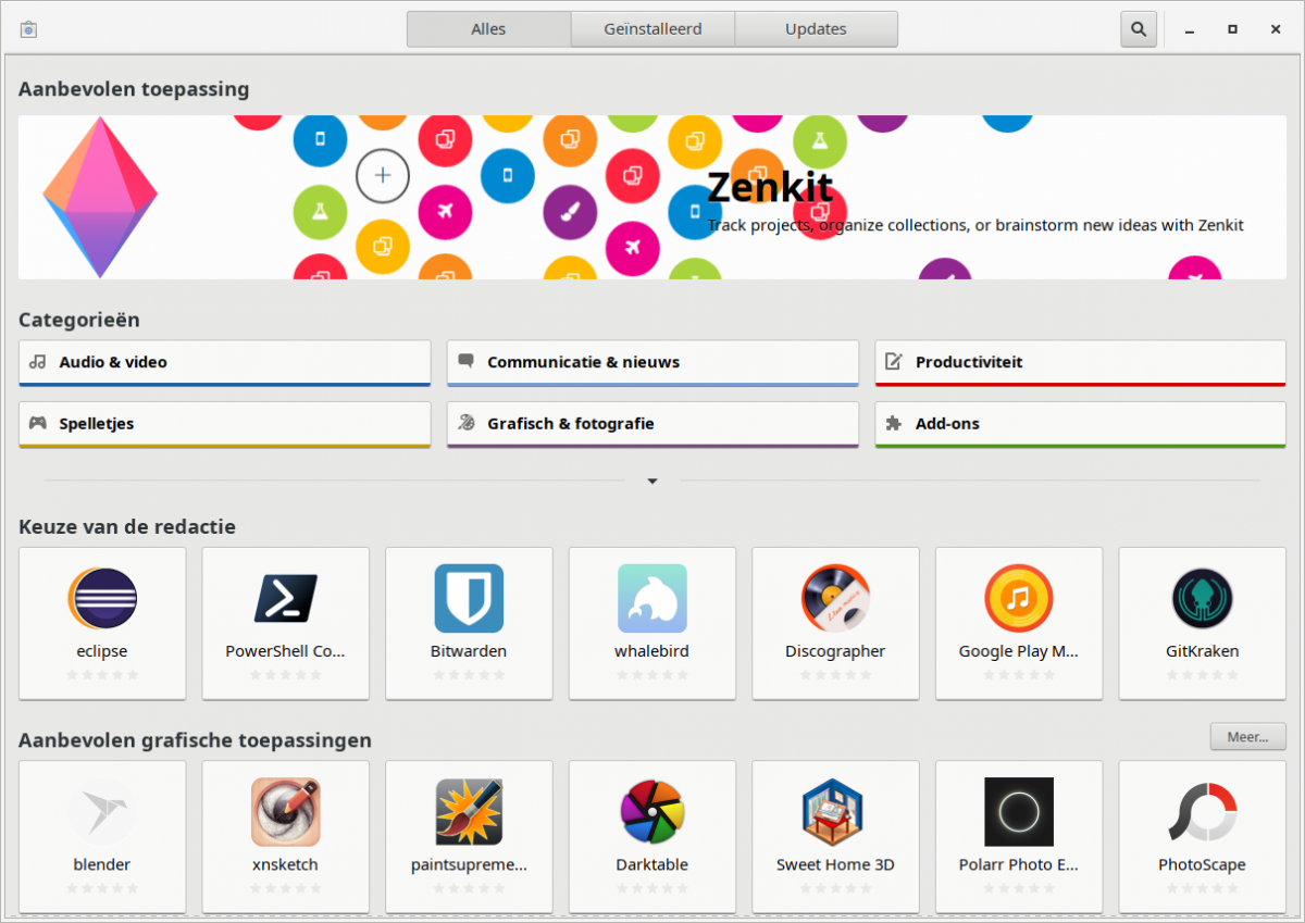 Ubuntu Software Centrum